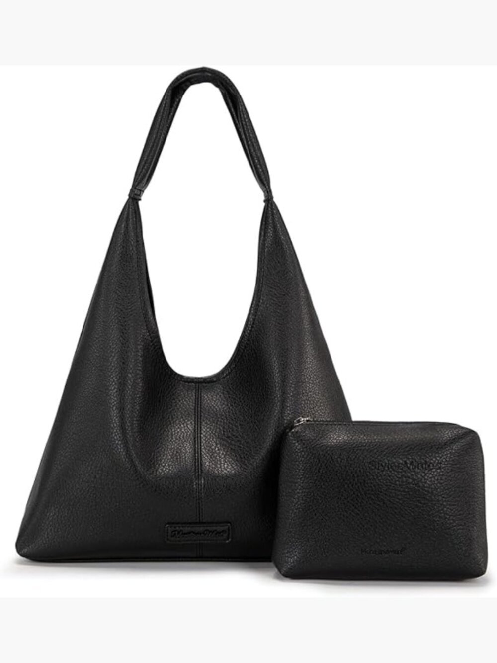 Slouchy Soft Hobo Bag Tote with Pouch Magnetic Closure